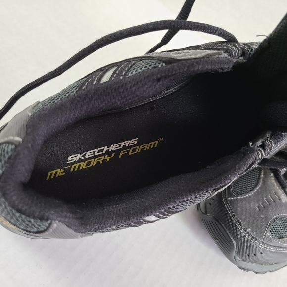 Skechers Afterburn Memory Fit Sneaker Black - Picture 7 of 8